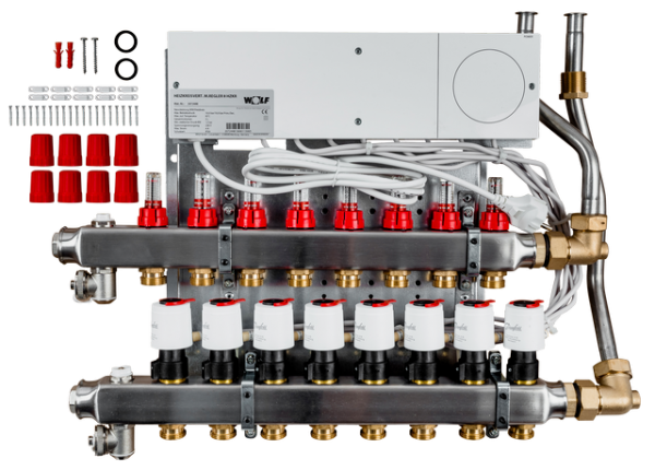 Wolf Heizkreisverteiler mit Regler CUC 8 Heizkreise, UF-Control 230V