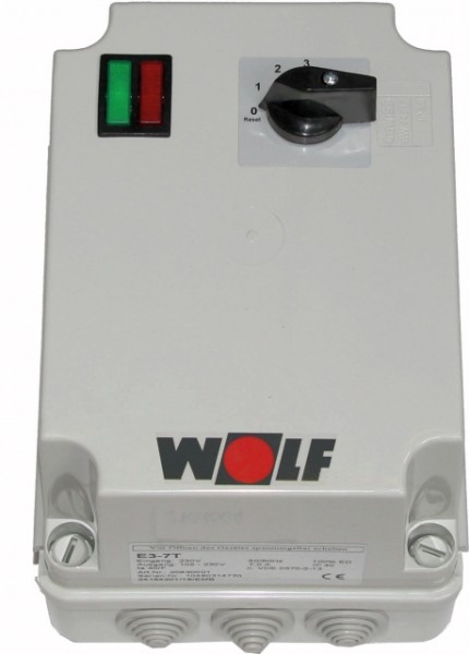 Wolf 3-Stufenschalter E 3-7T-2 Motorvollschutzschalter 7A, 230 V