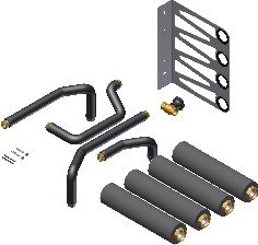 Wolf Verrohrungsset für FWS-2-80 Cascade