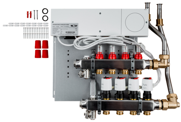 Wolf Heizkreisverteiler mit Regler CUC 4 Heizkreise, UF-Control 230V