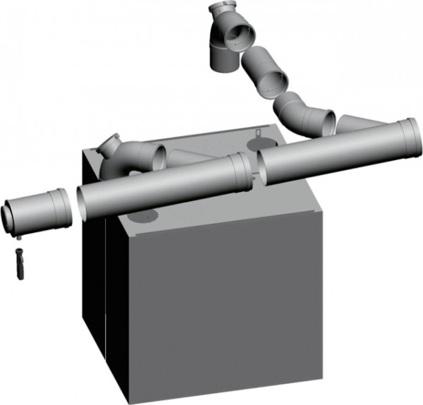 Wolf Grundbausatz DN200/250 - Twin raumluftabhängig, für MGK-2 300