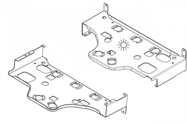 Wolf Konsole verzinkt für CGB-2