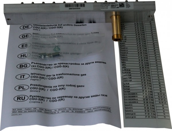 Wolf Umrüstsatz Erdgas E/LL - Flüssiggas für CGU-2(K)-24